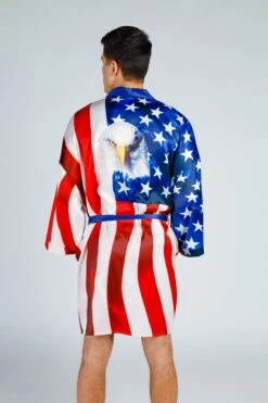 The Mascot | American Flag Bald Eagle Kimono