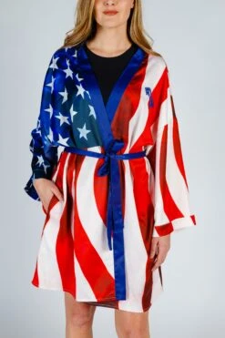 The Mascot | Ladies Unisex USA Eagle Kimono -Clothing Store 02 18 Tropical USA 7155