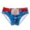The Ranch Hand | Western Denim Printed Swim Brief