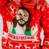 Santa Is Fake News | Men's Jesus Christ Xmas Sweater -Clothing Store 08 07 2020 Xmas Sweaters Underwear Turtlenecks Thanksgiving Studio 4486
