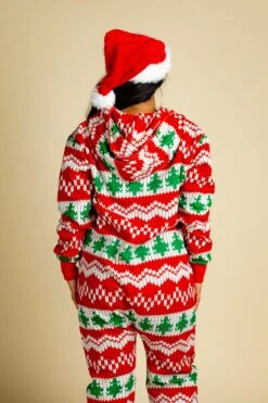 The Red Ryder | Ladies Unisex Knit Print Christmas Onesie -Clothing Store 08 26 Christmas LeisureIMG 1038