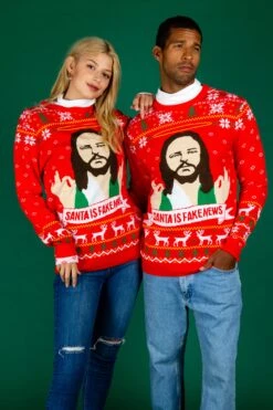 Santa Is Fake News | Men's Jesus Christ Xmas Sweater -Clothing Store 08 29 Christmas GuysSuits IMG 4731 Edit e27cd532 13d2 408b ab99 1f1b8821bf7d