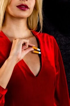 The Smoking Dens | Red Velvet Long Sleeve Jumpsuit -Clothing Store 08 30 Christmas BlackLabel Underwear IMG 6718