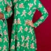 The Ninja Bread | Green Gingerbread Man Turtleneck Dress