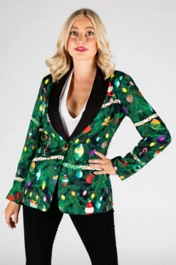 The Christmas Tree Camo | Christmas Tree Print Women's Suit -Clothing Store 09 16 2020 XMas BlackLabel Thanksgiving 2843 Edit