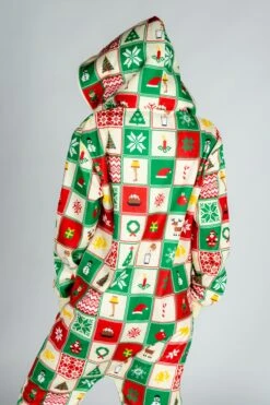 Grandmas Monstrosity | Ladies Unisex Quilt Pattern Christmas Onesie -Clothing Store 10 01 20 XmasStudio 1717