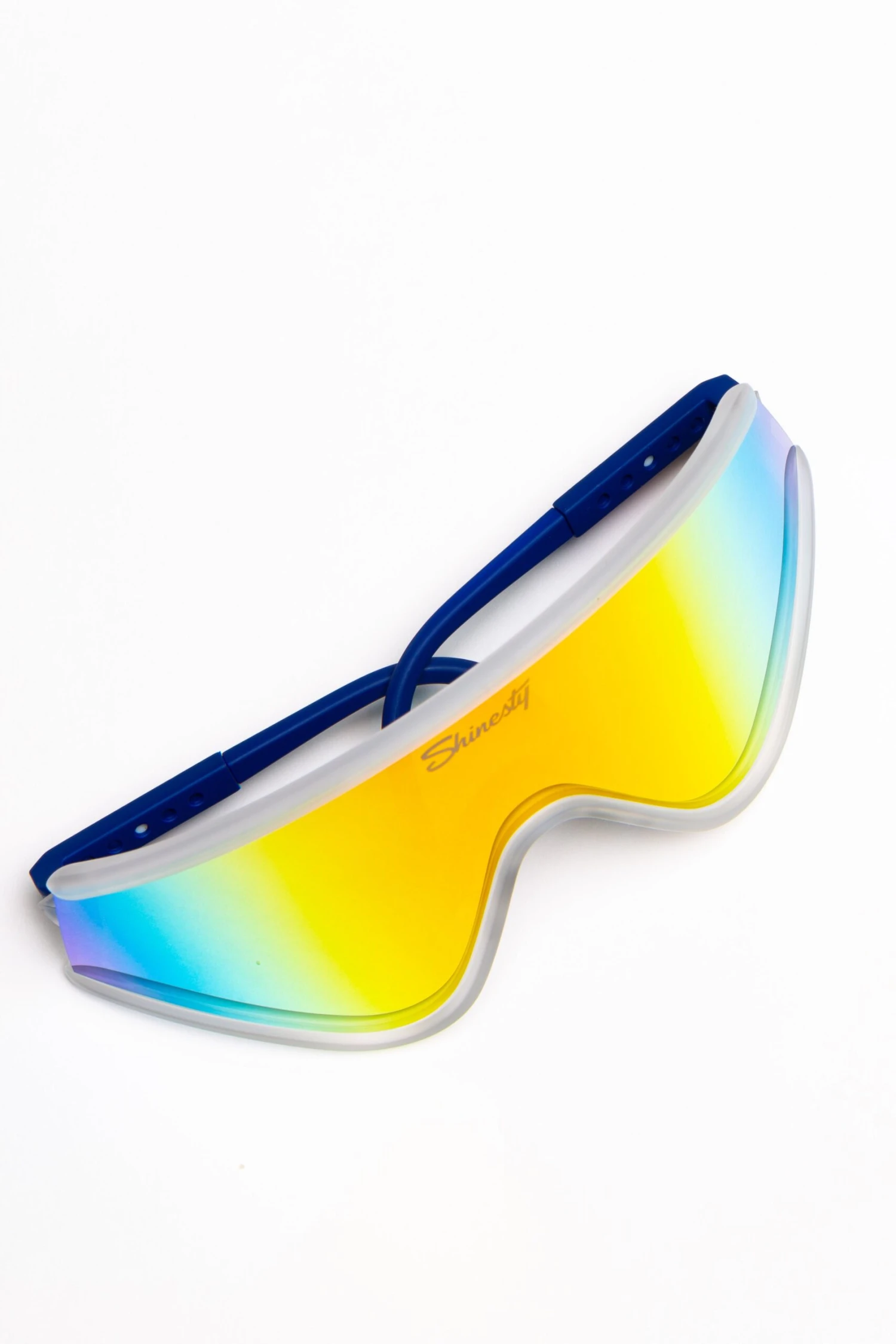 The Crushed Ice | Clear Polarized Mirrored Macho Sunglasses 4 The Crushed Ice | Clear Polarized Mirrored Macho Sunglasses - Image 2