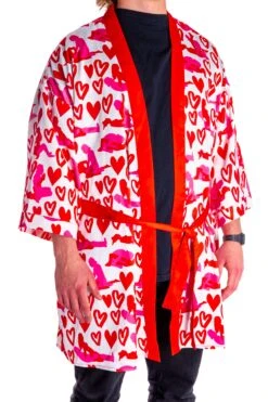 The Hot-Blooded Handbook | Valentine's Day Party Kimono -Clothing Store 16A9373
