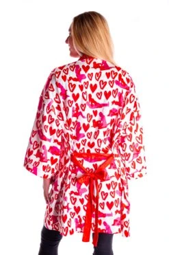 The Hot-Blooded Handbook | Ladies Valentine's Day Unisex Party Kimono -Clothing Store 16A9714