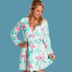 La Flamenca | Flamingos Wrap Dress -Clothing Store 2019 01 08 S DerbyWrapDress MR 1934 Edit 5f1b13b7 0d4a 423d b331 cfccaee0a87c