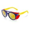 The Sun Cafe | Navy And Yellow Glacier Sunglasses