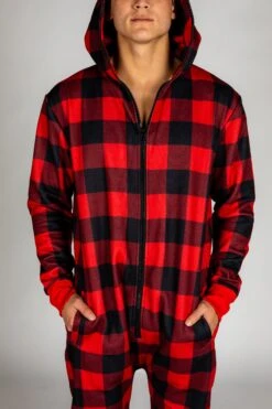 The Lumbersexual | Buffalo Check Adult Onesie -Clothing Store 20200911 XmasCatalog EY4A5532