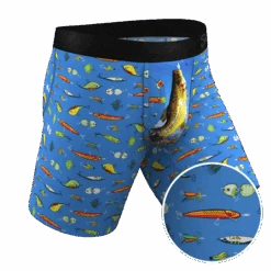 The Bait And Tackle | Bass Long Leg Ball Hammock® Pouch Underwear With Fly