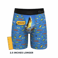 The Bait And Tackle | Bass Long Leg Ball Hammock® Pouch Underwear With Fly -Clothing Store BaitandTackleBassLongBXWFly3