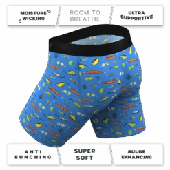 The Bait And Tackle | Bass Long Leg Ball Hammock® Pouch Underwear With Fly -Clothing Store BaitandTackleBassLongBXWFly4