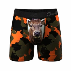 The Bambi Bunchers | Orange Camo Deer Ball Hammock® Pouch Underwear