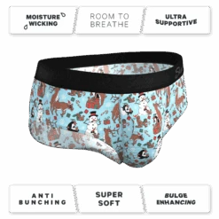The Christmas Key Party | Christmas Characters Ball Hammock® Pouch Underwear Briefs -Clothing Store ChristmasKeyPartyChristmasCharactersBriefs4