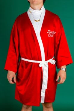 The Daddy Claus | Red Santa Christmas Kimono -Clothing Store Christmas Kimonos Pajameralls MLR IMG 8264