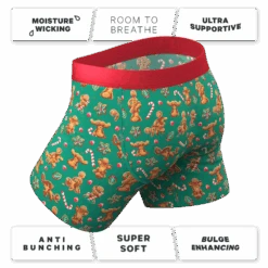 The Ginger Rail | Gingerbread Ball Hammock® Pouch Underwear -Clothing Store GingerRailGingerbreadBoxerStndrd4