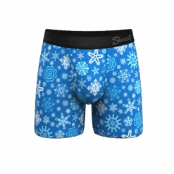 The Melt In Your Mouth | Glow In The Dark Naughty Snowflakes Ball Hammock® Pouch Underwear -Clothing Store MeltInYourMouthNaughtySnowflakesBoxerStndrd5