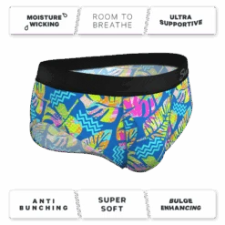 The Oahu Rendezvous | Tropical Leaves Ball Hammock® Pouch Underwear Briefs -Clothing Store OahuRendezvous4