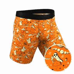 The Paranormal Entitty | Ghost Busts Long Leg Ball Hammock® Pouch Underwear With Fly