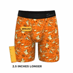 The Paranormal Entitty | Ghost Busts Long Leg Ball Hammock® Pouch Underwear With Fly -Clothing Store ParanormalEntittyGhostBustsLongFly3