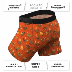 The Party Fowl | Thanksgiving Turkey Ball Hammock® Pouch Underwear -Clothing Store PartyFowlThanksgivingTurkeyBoxerStndrd4
