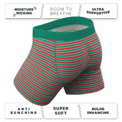 The Stripe Club | Christmas Striped Ball Hammock® Pouch Underwear -Clothing Store StripeClubChristmasStripedBoxerStndrd4