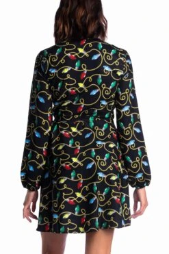 The Duchess Of December | Christmas Lights Wrap Dress -Clothing Store TheDuchessofDecember ChristmasLightsWrapDress 10029 0479 NEW2