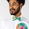 The Hibiscus Honeymoon | Floral Hawaiian Bow Tie -Clothing Store TheHibiscusHoneymoon FloralHawaiianBowTie