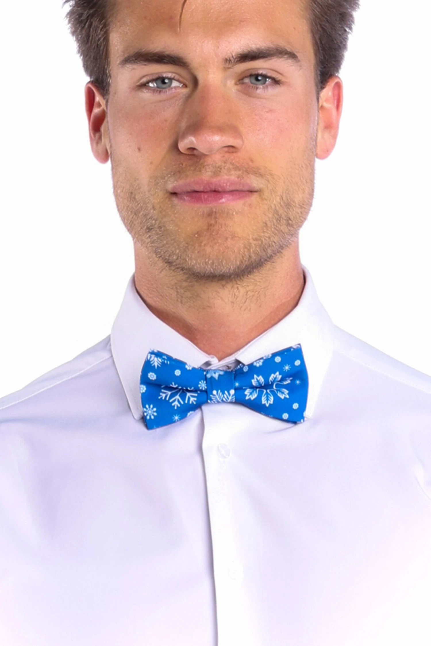 The Ice Never Melts | Blue Snowflake Christmas Bow Tie 3 The Ice Never Melts | Blue Snowflake Christmas Bow Tie