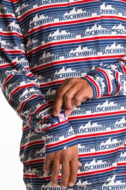 The Mountain Stream | Mens Retro Busch Pajama Top -Clothing Store TheMountainStreamPS2624 3
