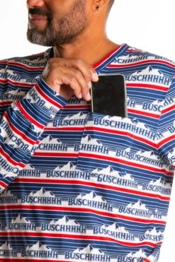 The Mountain Stream | Mens Retro Busch Pajama Top -Clothing Store TheMountainStreamPS2624 4