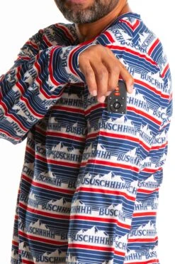 The Mountain Stream | Mens Retro Busch Pajama Top -Clothing Store TheMountainStreamPS2624 5