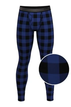 The Precious Plums | Blue Plaid Ball Hammock® Long Johns -Clothing Store ThePreciousPlums