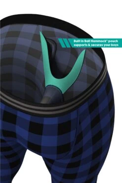 The Precious Plums | Blue Plaid Ball Hammock® Long Johns -Clothing Store ThePreciousPlums3