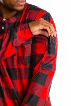 The Red And Black Lumberjack | Mens Buffalo Check Pajama Top 12 The Red And Black Lumberjack | Mens Buffalo Check Pajama Top -Clothing Store TheRedandBlackLumberjackPS2587 4