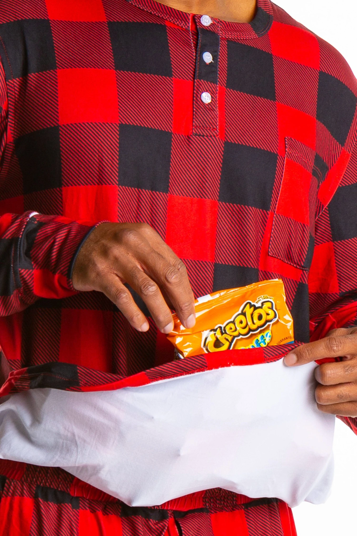 The Red And Black Lumberjack | Mens Buffalo Check Pajama Top 4 The Red And Black Lumberjack | Mens Buffalo Check Pajama Top - Image 2