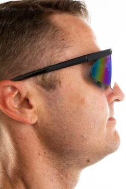 The Retrograde | Black And Orange Mirrored Sunglasses -Clothing Store TheRetrogradeSunglasses