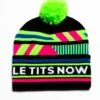 The Steep And Deep | Black And Neon Ski Beanie | Pre-Order | Ships Early December 2023 -Clothing Store TheSteepandDeepBN2630
