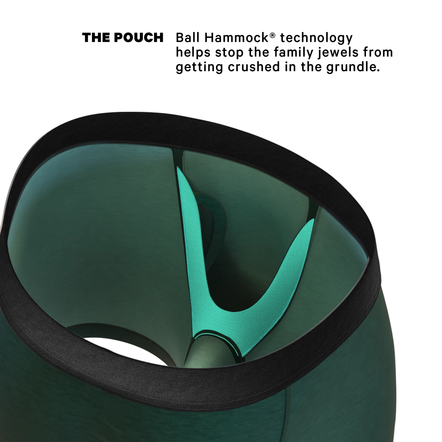 The Tree Falls | Forest Green Long Leg Ball Hammock® Pouch Underwear With Fly 4 The Tree Falls | Forest Green Long Leg Ball Hammock® Pouch Underwear With Fly - Image 2