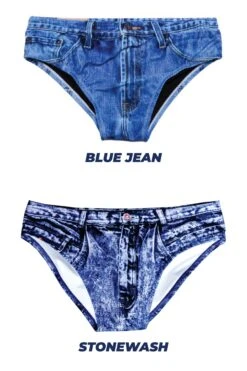 The Daytona Dong Sarong | Denim Print Swim Brief 18 The Daytona Dong Sarong | Denim Print Swim Brief -Clothing Store WANGLER