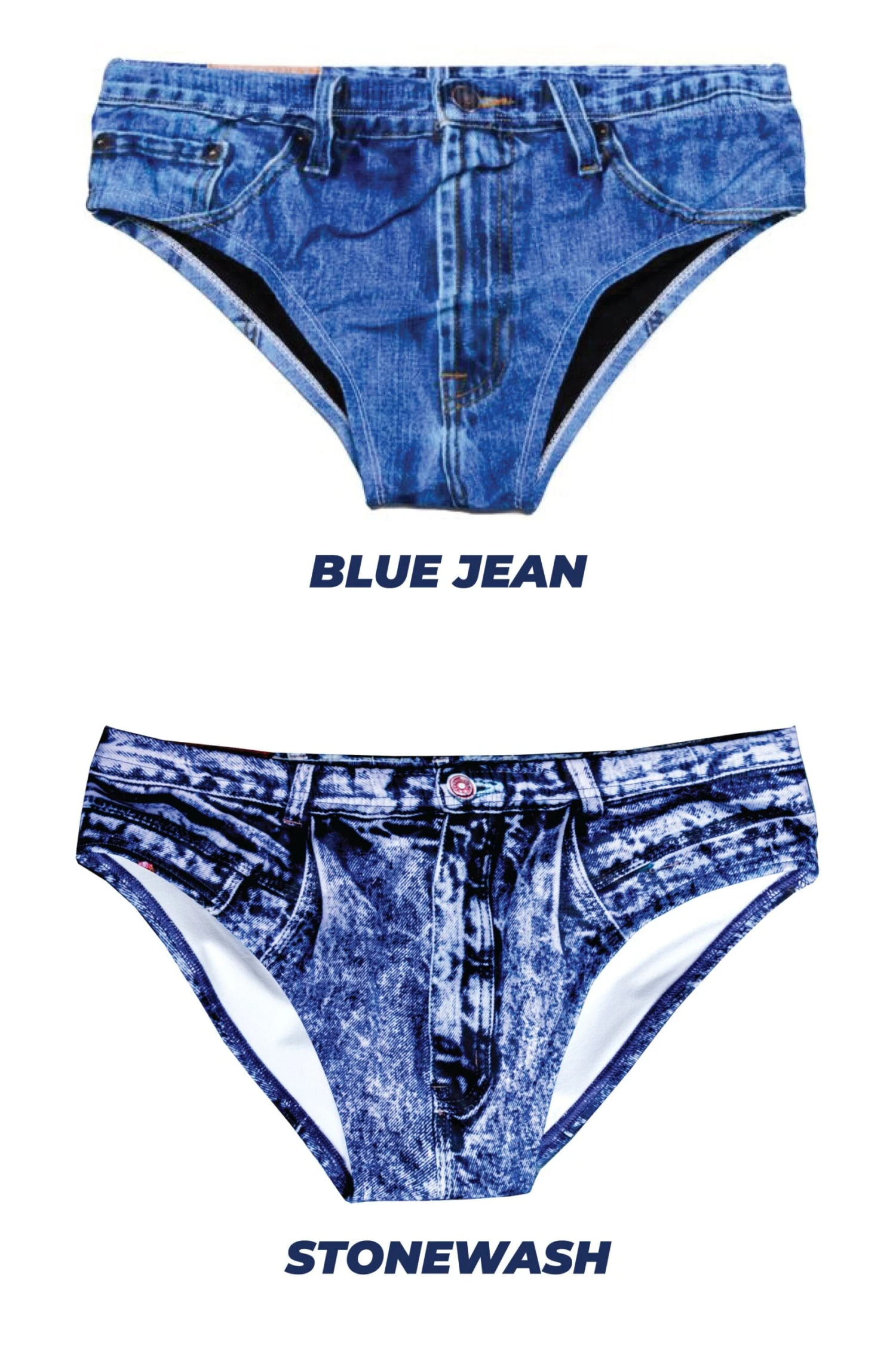 The Daytona Dong Sarong | Denim Print Swim Brief 9 The Daytona Dong Sarong | Denim Print Swim Brief - Image 7
