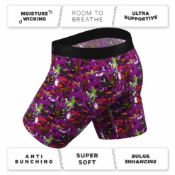 The Wet Nightmare | Halloween Characters Long Leg Ball Hammock® Pouch Underwear With Fly -Clothing Store WetNightmareHalloweenCharactersLongFly4