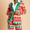 The Red Ryder | Women's Knit Print Christmas Suit -Clothing Store catalog 165